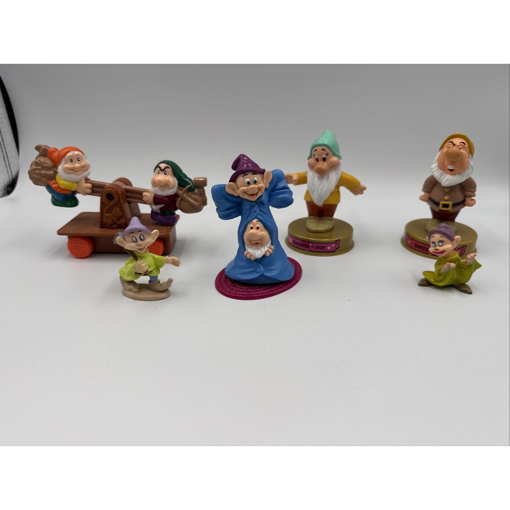 Vintage Seven Drawfs Figures